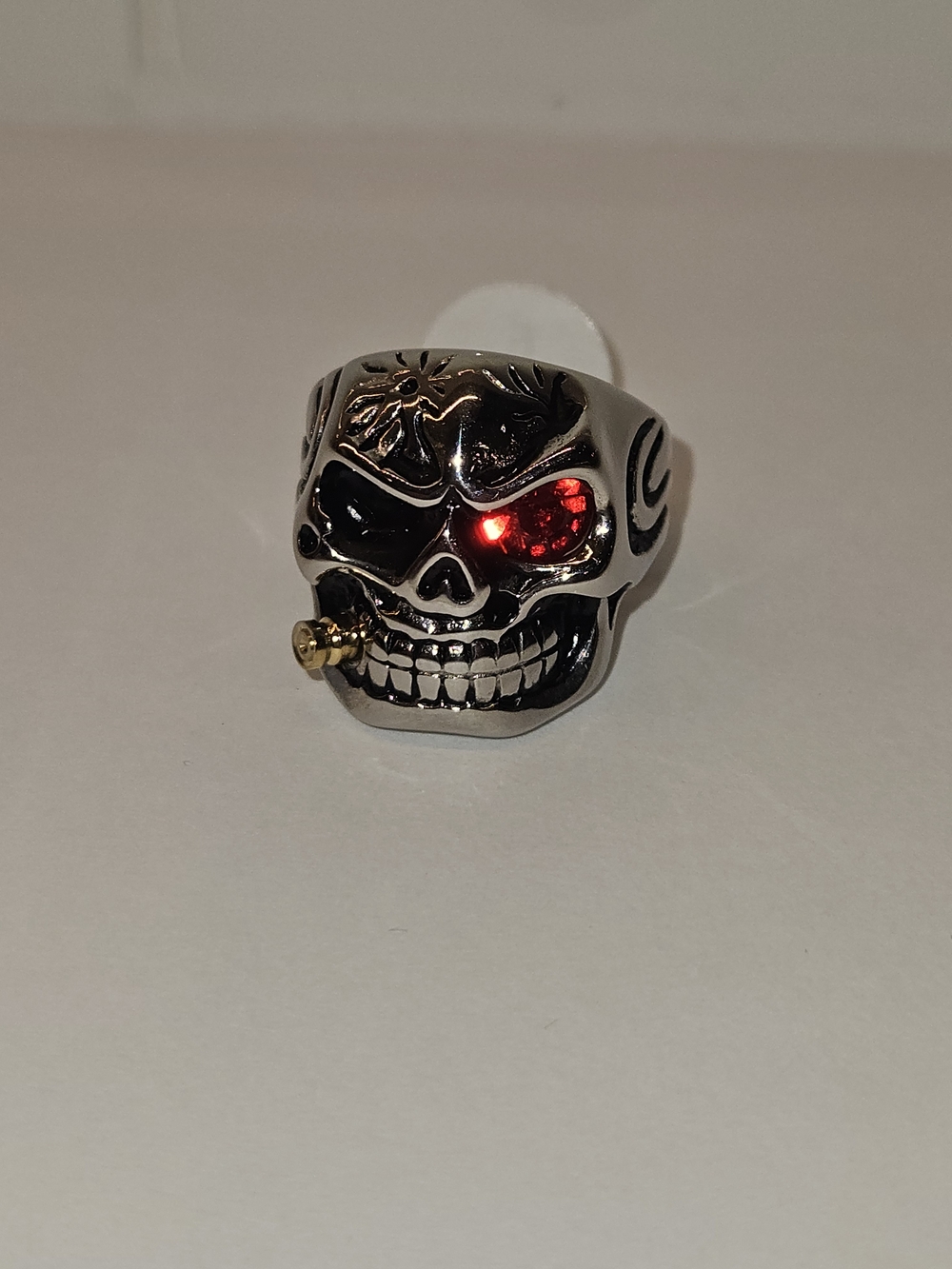 Men's Skull Ring Metal NEW Size 12 - Picture 2 of 4